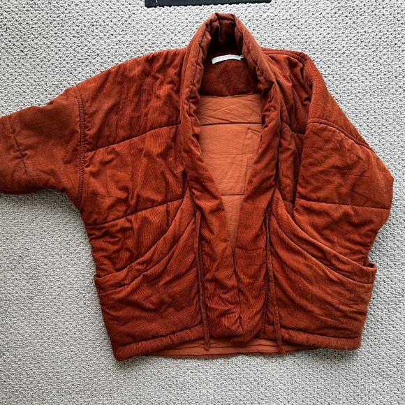 7115 by SZEKI Signature Sumo Puffer Corduroy Rust Brown - Picture 4 of 5